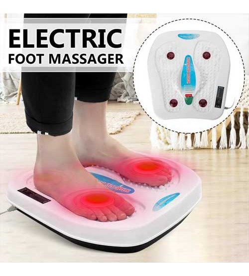 AN27 Electric Foot Massager Machine Vibration Massage Infrared Heating Therapy Leg Spa Relieve Fatigue